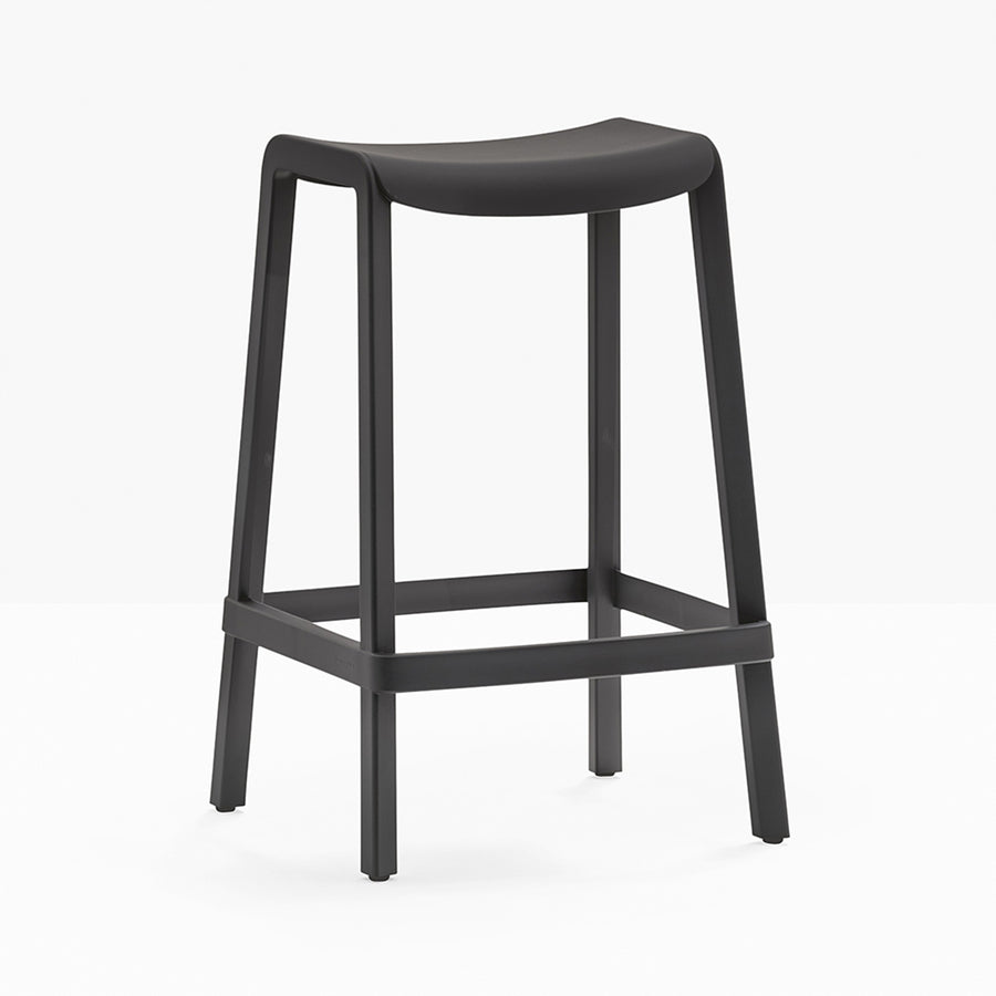 Tabouret de bar Dome sans dossier Pedrali noir