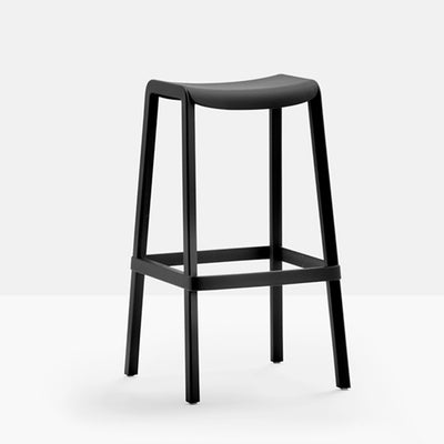 Tabouret Dome sans dossier noir assise 76 cm
