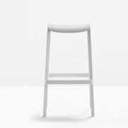 Tabouret de bar Dome sans dossier blanc
