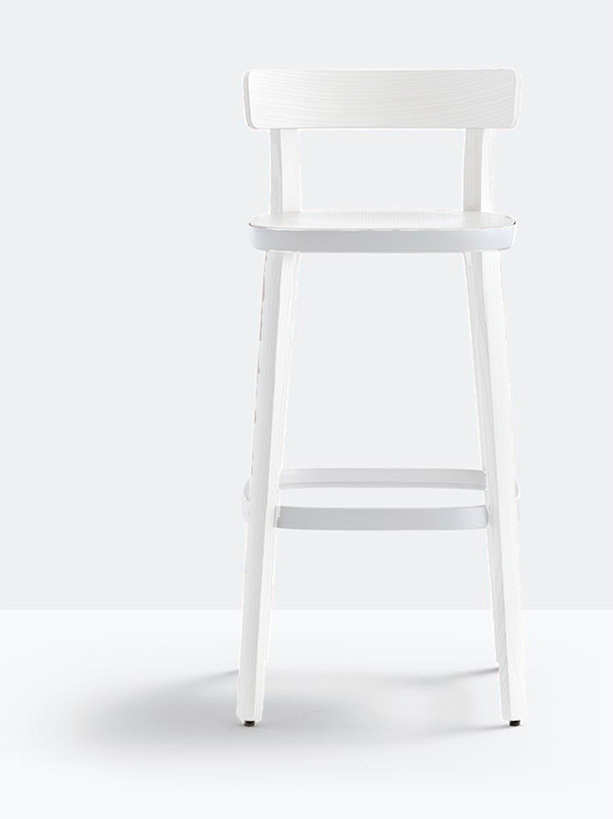 Tabouret de bar Folk 2937 Pedrali, frêne Blanc BI