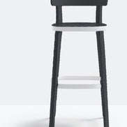 Tabouret de bar Folk 2937 Pedrali, frêne Noir AN