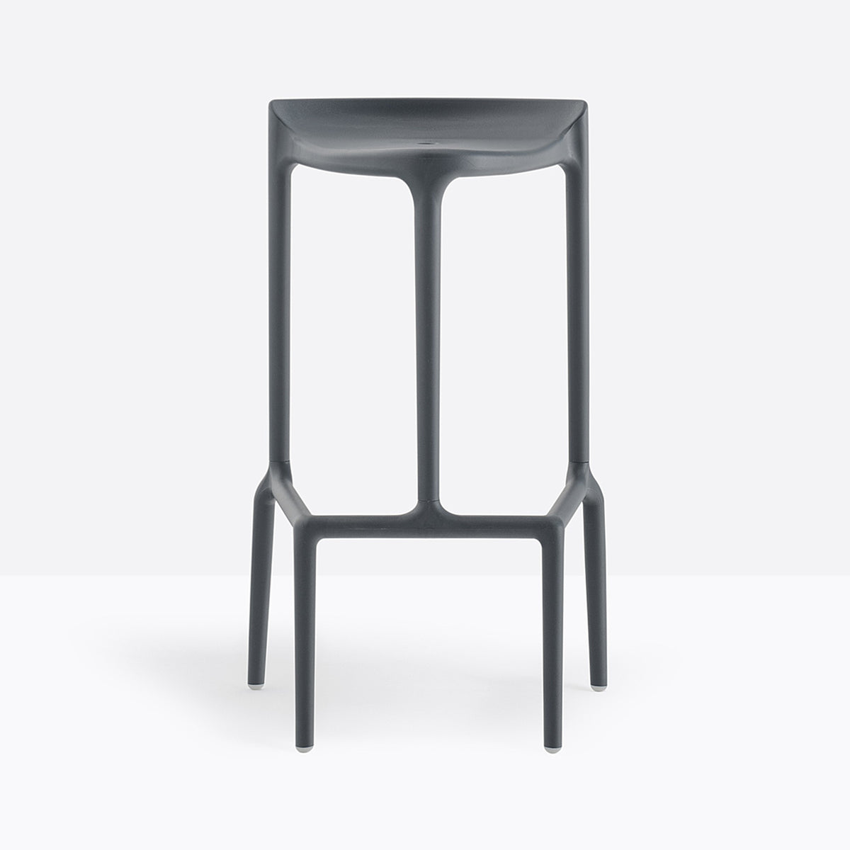 Tabouret de bar Happy Pedrali gris anthracite
