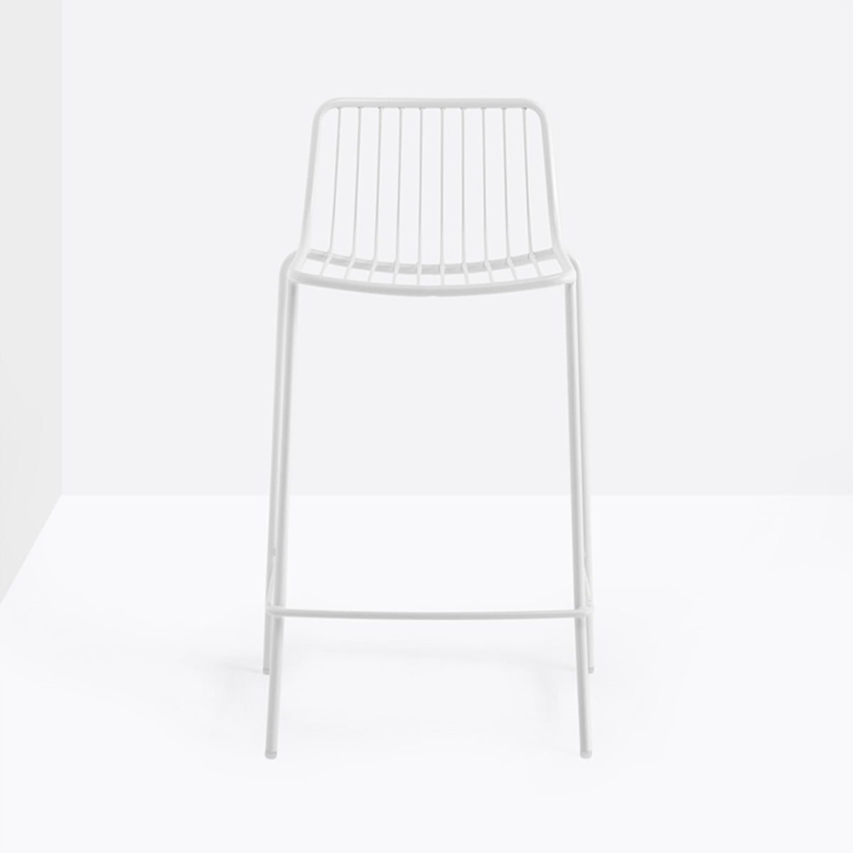 Tabouret Nolita blanc, assise 65 cm