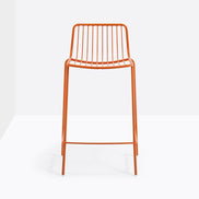Tabouret Nolita orange, assise 65 cm