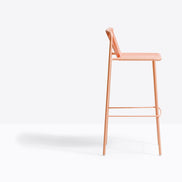 Tabouret de bar Tribeca Pedrali rose, assise 77,5 cm