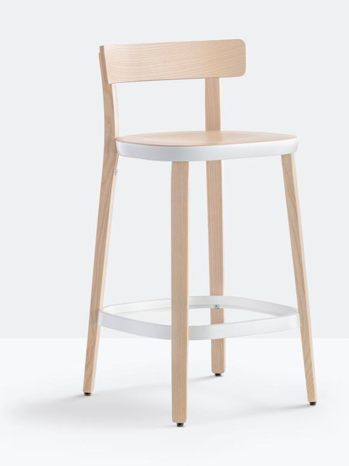 Tabouret de comptoir Folk vue de trois quarts