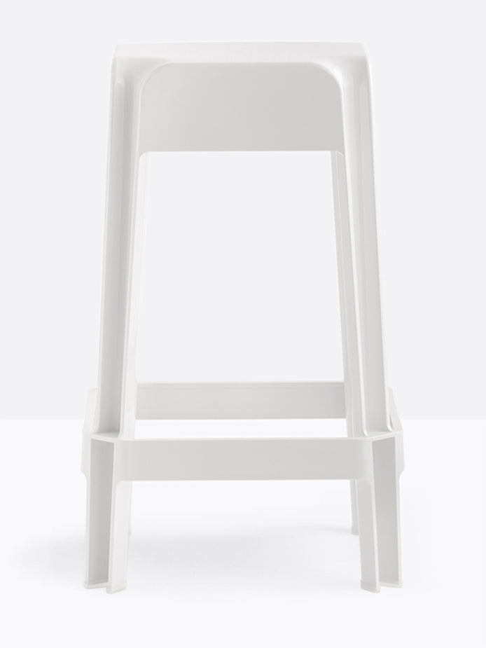 Tabouret de comptoir Rubik Pedrali blanc