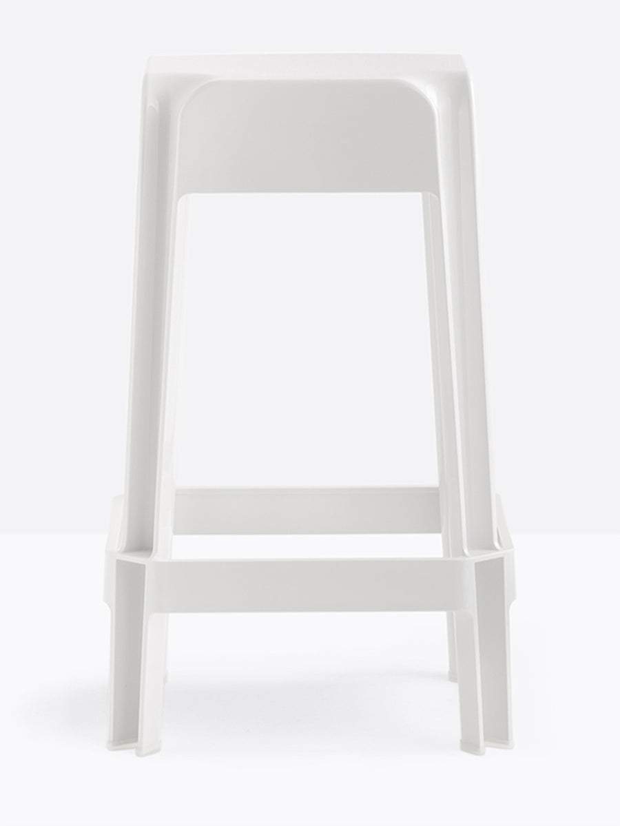 Tabouret de comptoir Rubik Pedrali blanc