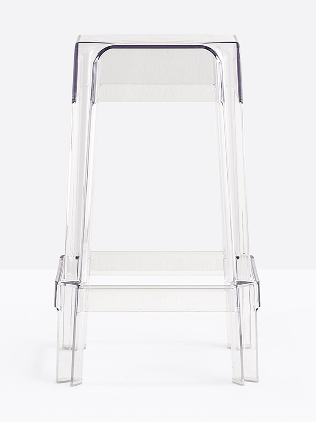 Tabouret de comptoir Rubik transparent