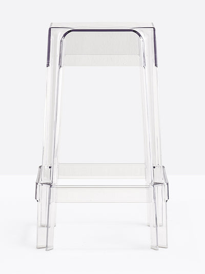 Tabouret de comptoir Rubik transparent