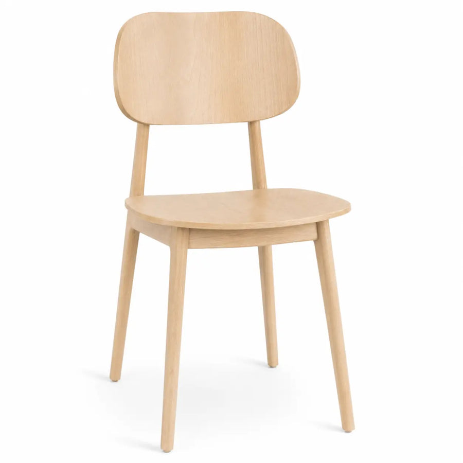 Chaise Puerto — chaise de restaurant sobre en bois pour salle de brasserie