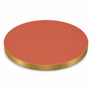 Plateau de table Capri rond – Chant PVC effet laiton
