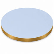 Plateau de table Capri rond – Chant PVC effet laiton