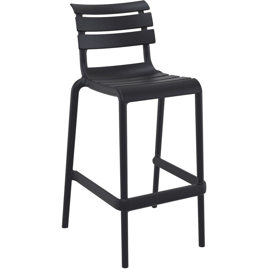 Tabouret Vincent — tabouret de bar monobloc robuste en polypropylène fibre de verre