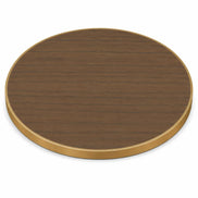 Plateau de table Capri rond – Chant laiton bakélisé