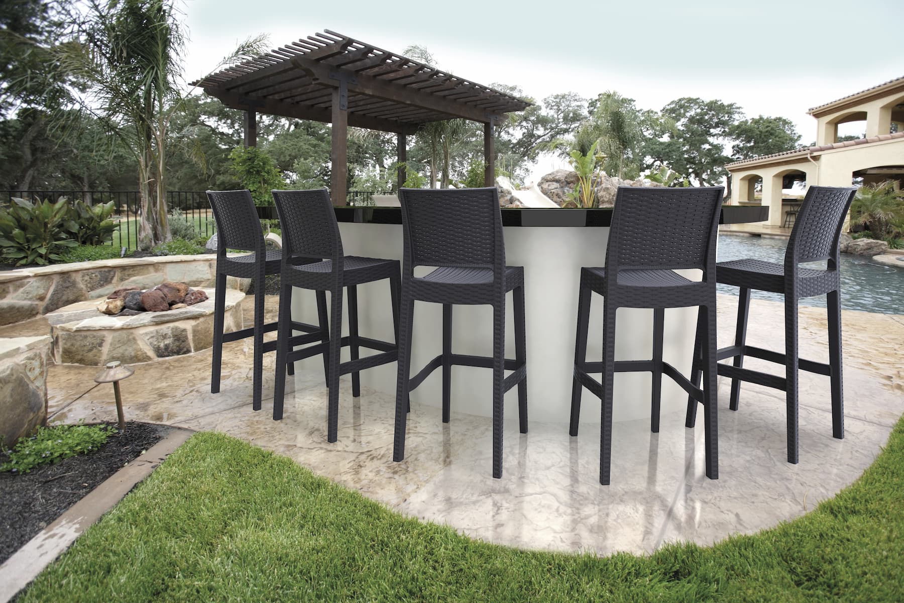 Tabouret Carbone