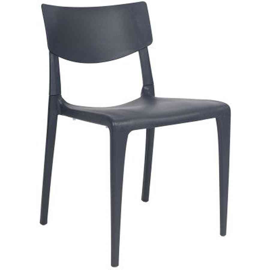 Town Chair — chaise de restaurant à assise rembourrée sur structure fibre de verre