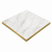 Plateau de table Capri carré – Chant PVC effet laiton