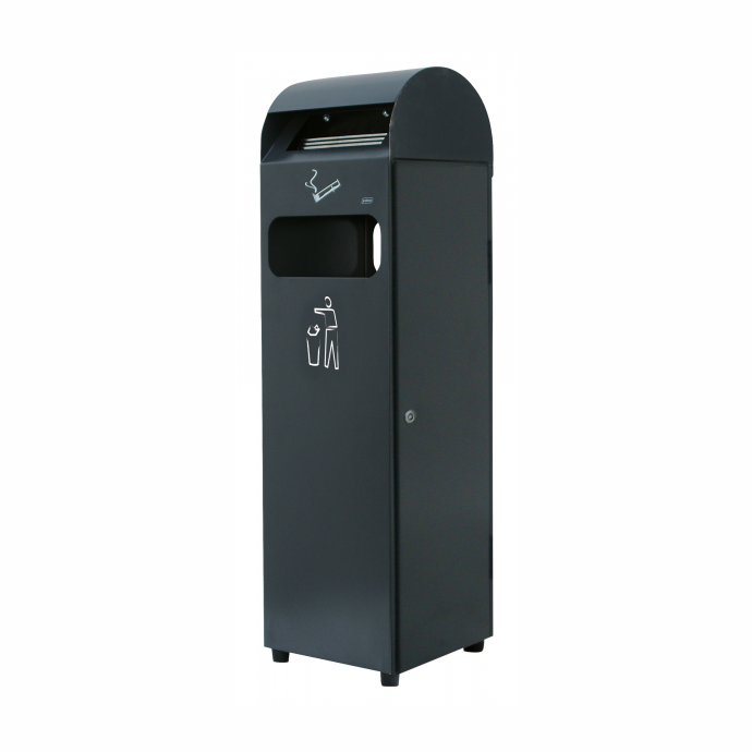 Conteneur Axel 29 L / 3 L — corbeille et cendrier extérieurs au format compact