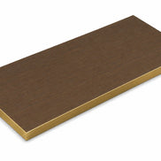 Plateau de table Capri rectangle – Chant PVC effet laiton