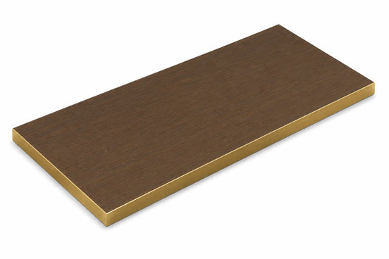 Plateau de table Capri rectangle – Chant PVC effet laiton