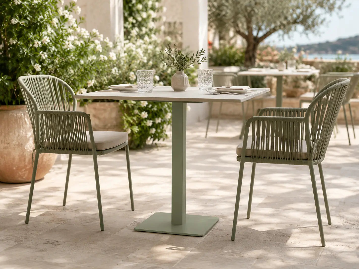 Piètement de bar Lionel carré 108 cm