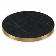 Plateau de table Capri rond – Chant PVC effet laiton