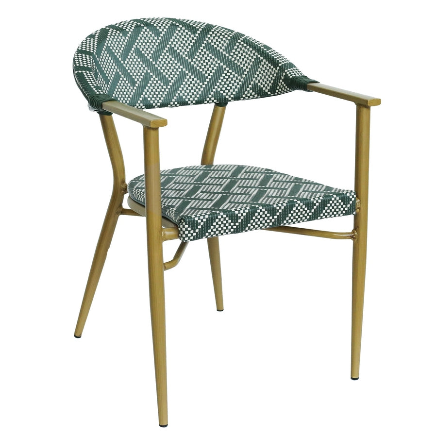 Fauteuil Memphis — fauteuil de terrasse d'hôtel aluminium à assise Textilène