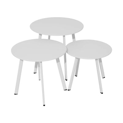 Lot de 3 tables basses Massaï Ø40, Ø45 et Ø50 cm