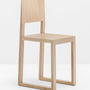 Chaise Brera 380 chêne blanchi vue de trois quarts