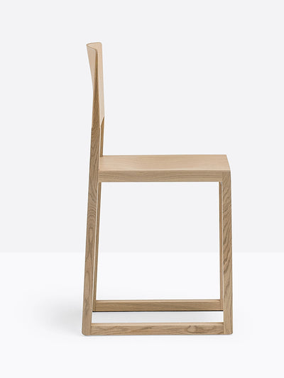 Chaise Brera 380 chêne blanchi vue de profil