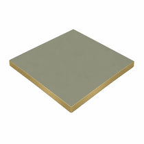 Plateau de table Capri carré – Chant PVC effet laiton