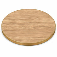 Plateau de table Capri rond – Chant laiton bakélisé