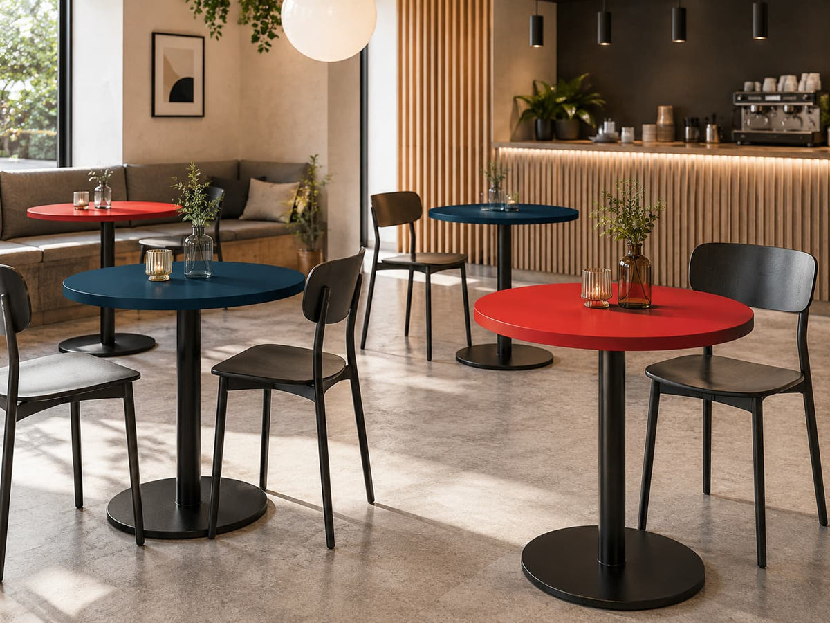 Plateau de table Capri rond – Mélaminé