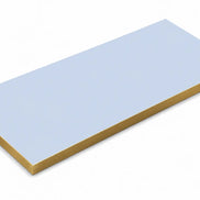 Plateau de table Capri rectangle – Chant PVC effet laiton