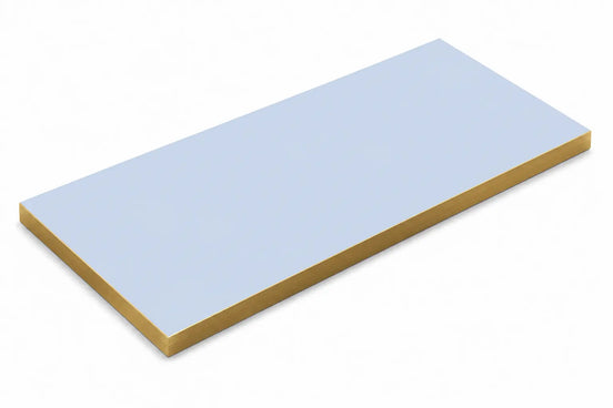 Plateau de table Capri rectangle – Chant PVC effet laiton