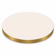 Plateau de table Capri rond – Chant PVC effet laiton