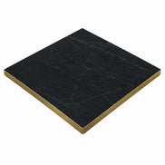 Plateau de table Capri carré – Chant PVC effet laiton