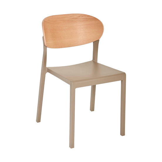 Chaise Bake Wood Ezpeleta Taupe