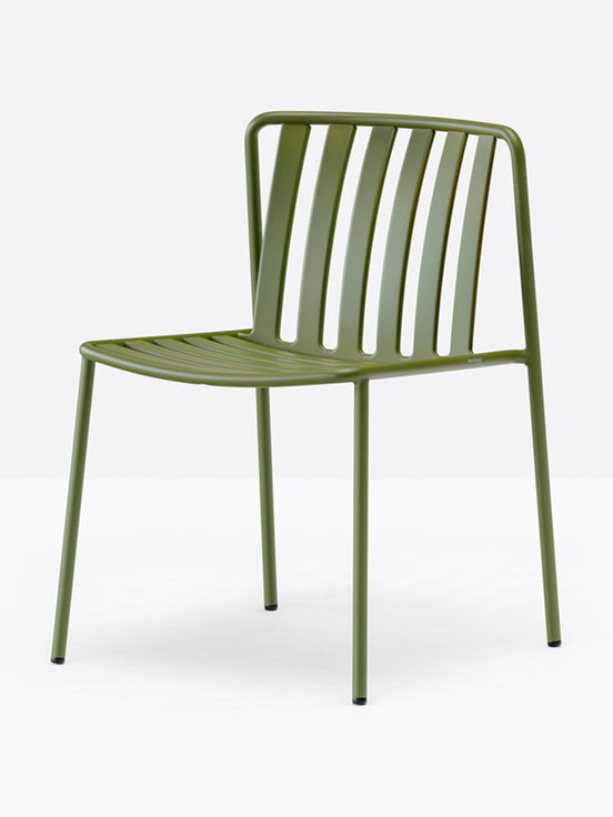 Chaise de terrasse Coney Pedrali vert olive