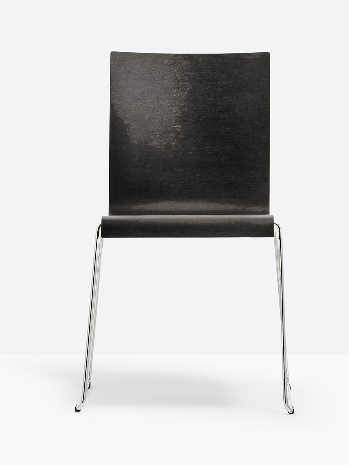 Chaise Kuadra luge 1158 / 1328 Pedrali, bois noir