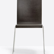 Chaise Kuadra luge 1158 / 1328 Pedrali, bois wengé