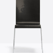 Chaise Kuadra 1151 / 1331 Pedrali, bois noir