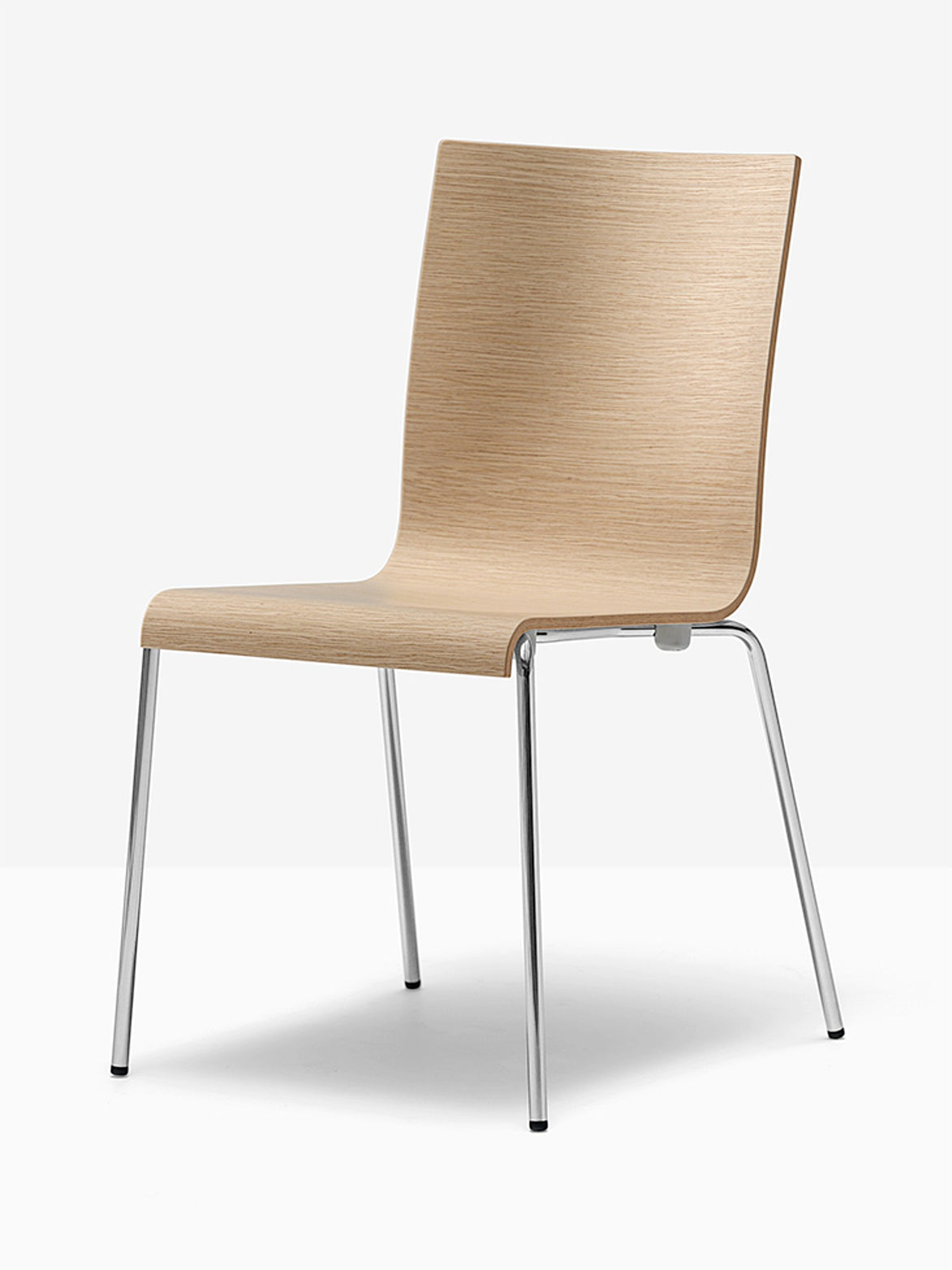 Chaise Kuadra 1151 / 1331 Pedrali, bois chêne blanchi