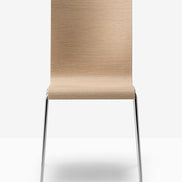 Chaise Kuadra 1151 / 1331 Pedrali, bois chêne blanchi