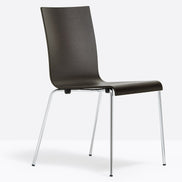 Chaise Kuadra 1151 / 1331 Pedrali, bois wengé