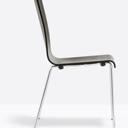 Chaise Kuadra 1151 / 1331 Pedrali, bois wengé
