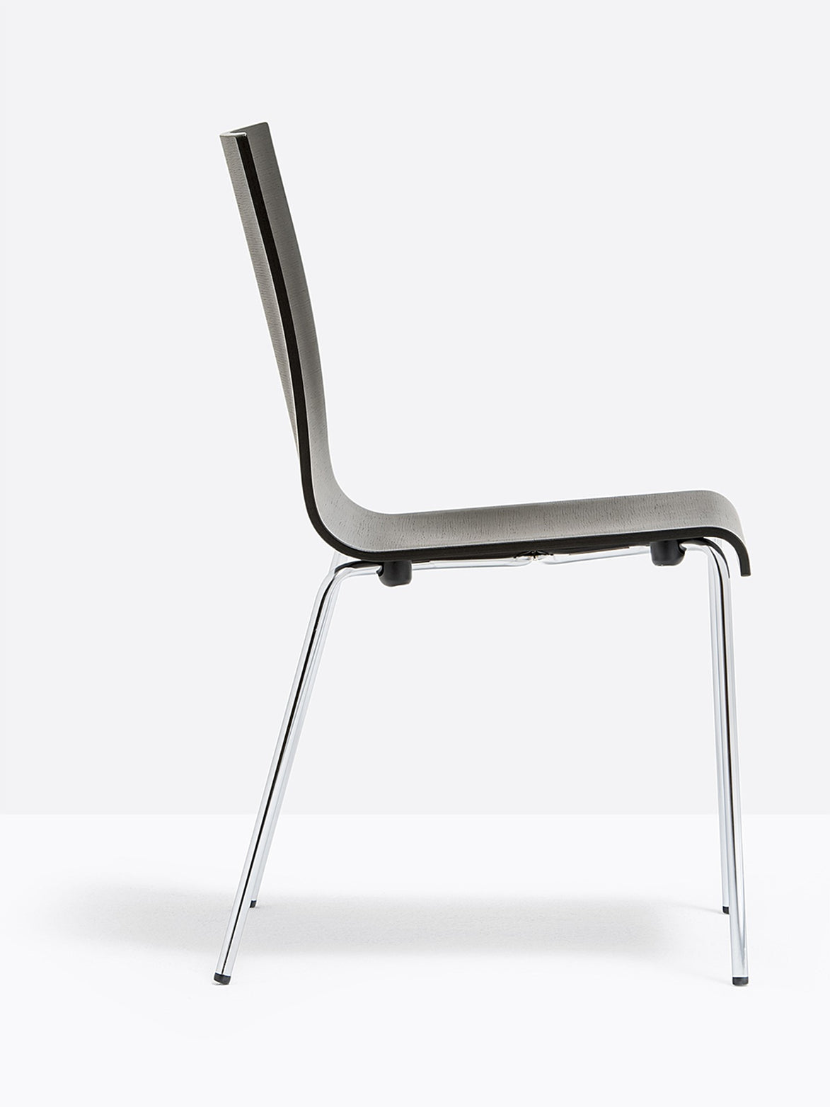 Chaise Kuadra 1151 / 1331 Pedrali, bois wengé