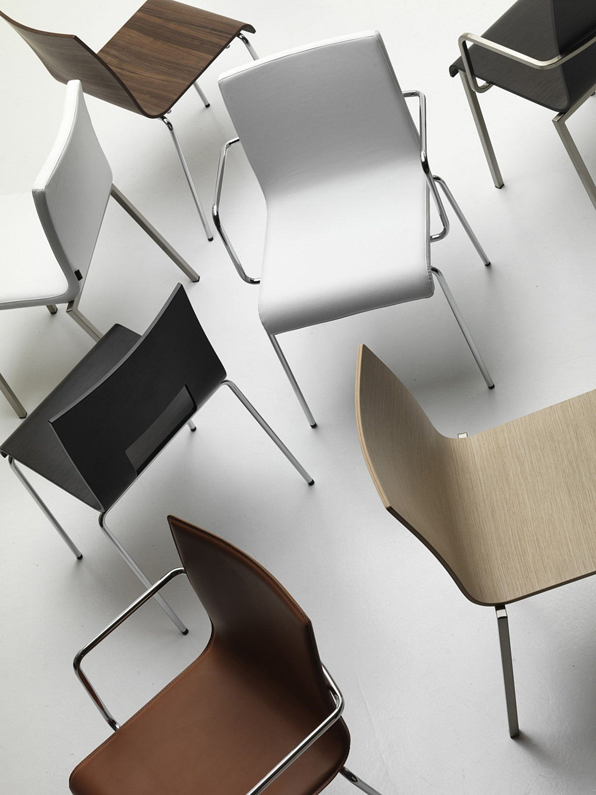 Gamme Kuadra Pedrali, coloris et finitions