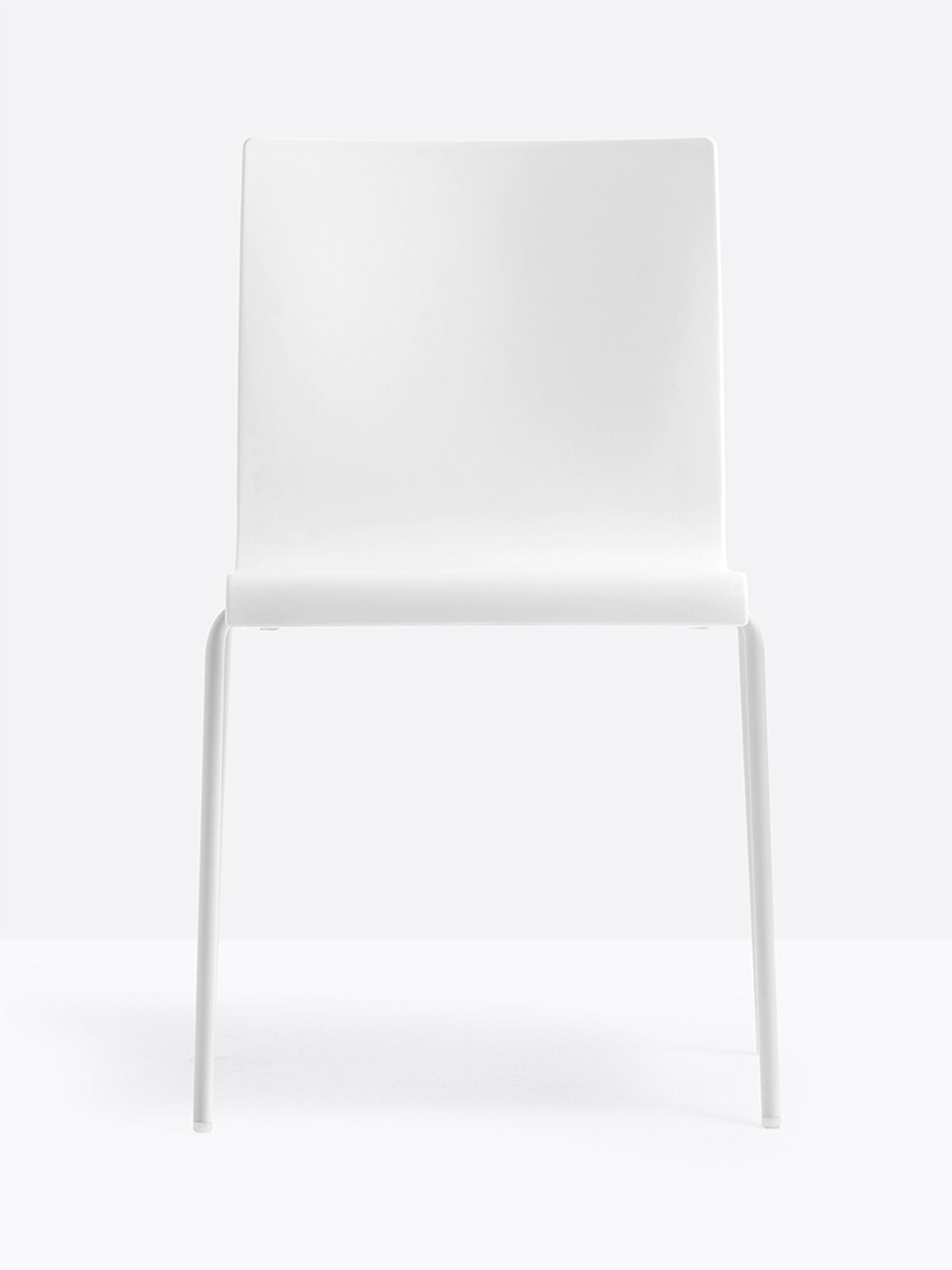 Chaise Kuadra XL 2403 / 2413 Pedrali, coque blanche